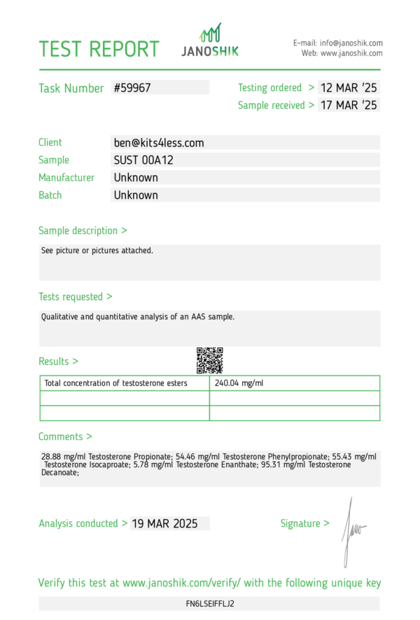 Sustanon 250 12ml