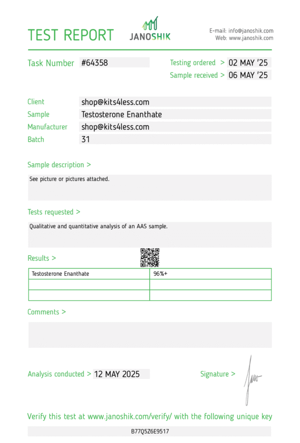 Test E 250 12ml