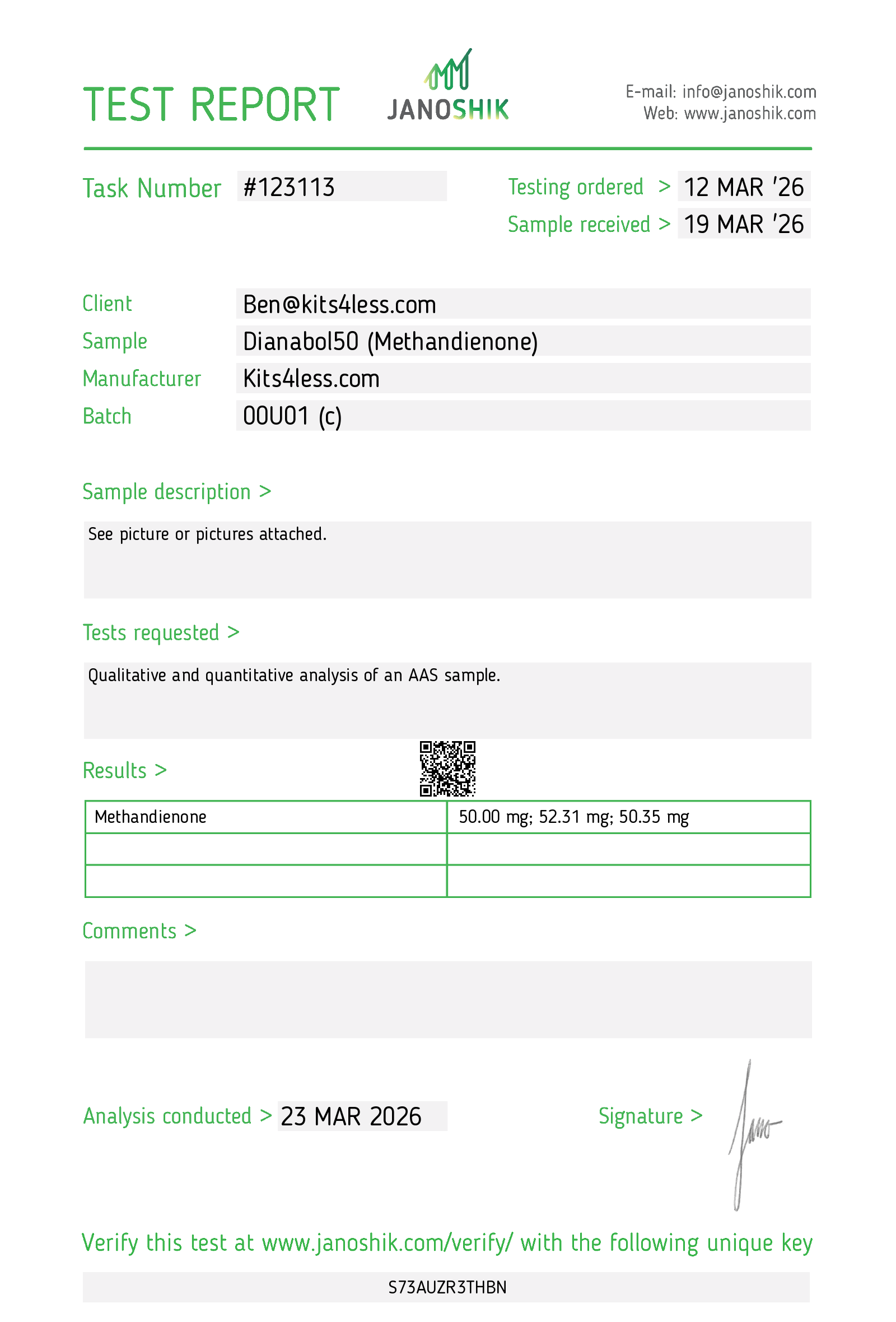 Test Report #123113