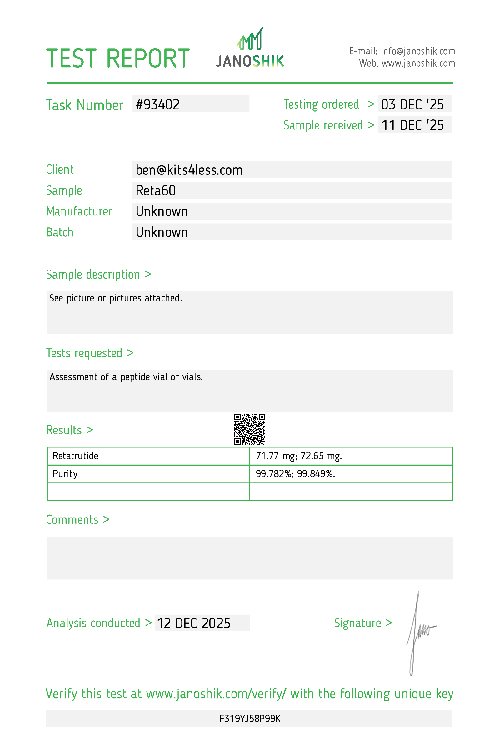Test Report #93402